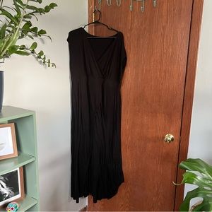 Torrid Black Maxi Tulip Front Dress Size 1